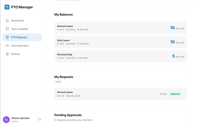 Balance Tracking