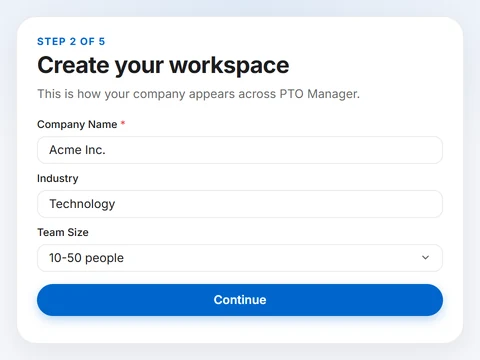 Create your workspace